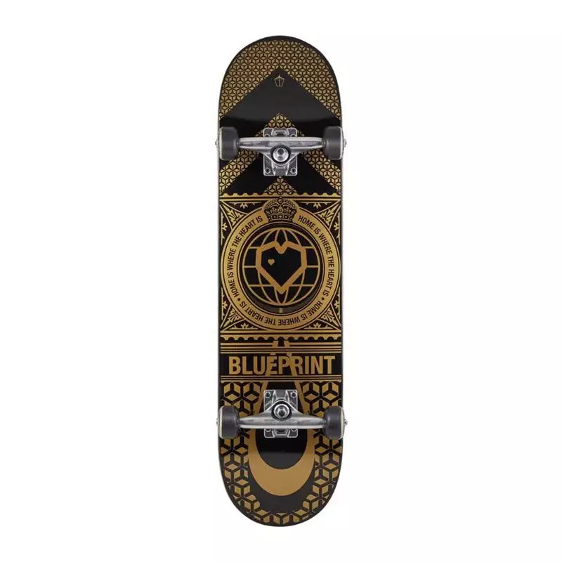 Skate BLUEPRINT Home Heart Noir/Or 8.125