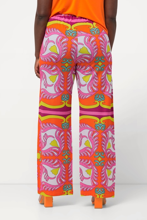 Slinkyhose, weites Bein, Piquéjersey, Elastikbund