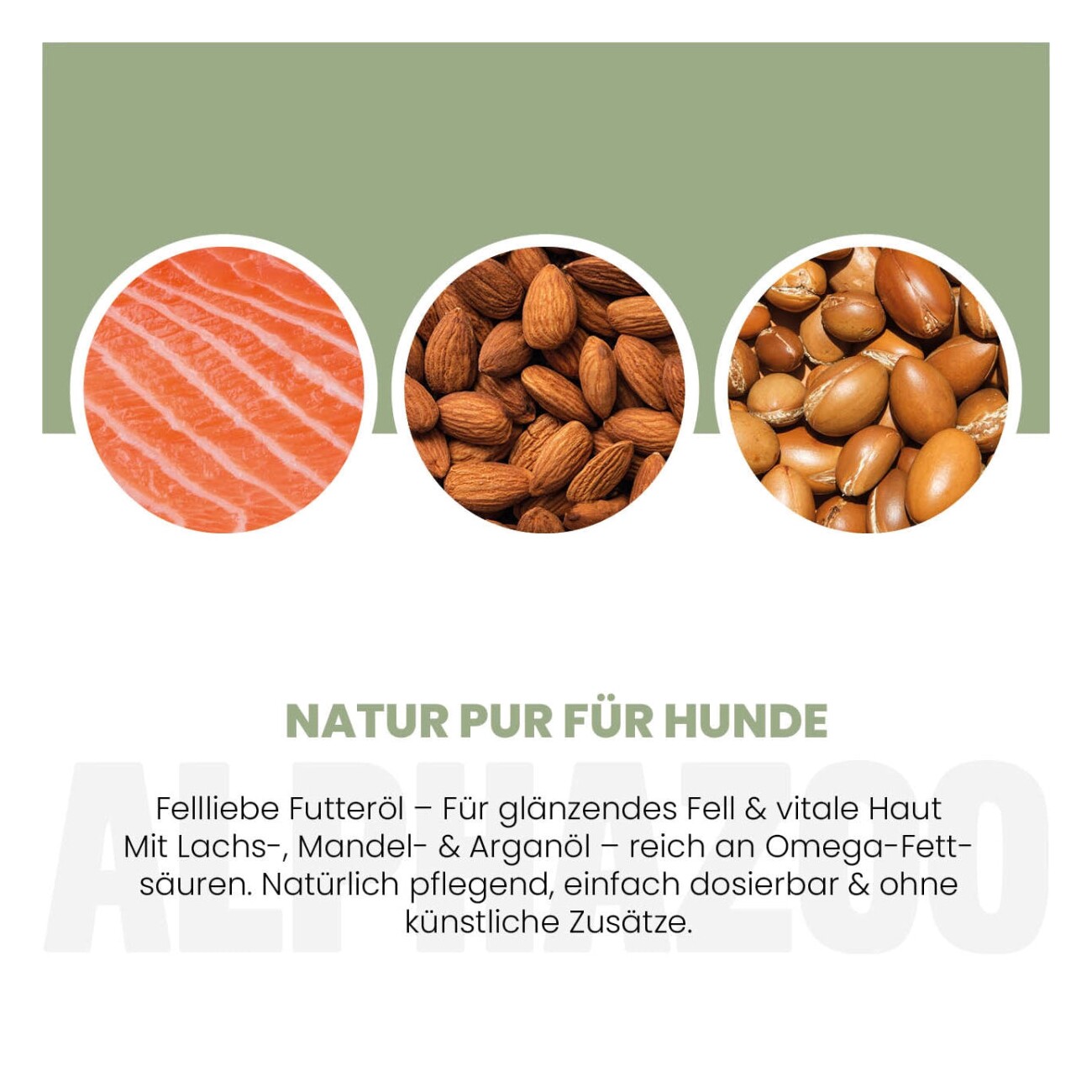 ALPHAZOO Fellliebe Futteröl für Hunde und Katzen 250 ml