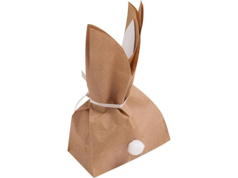 Folia Bastelset Häschen, 9 Stück Papiertüten-Set Häschen
