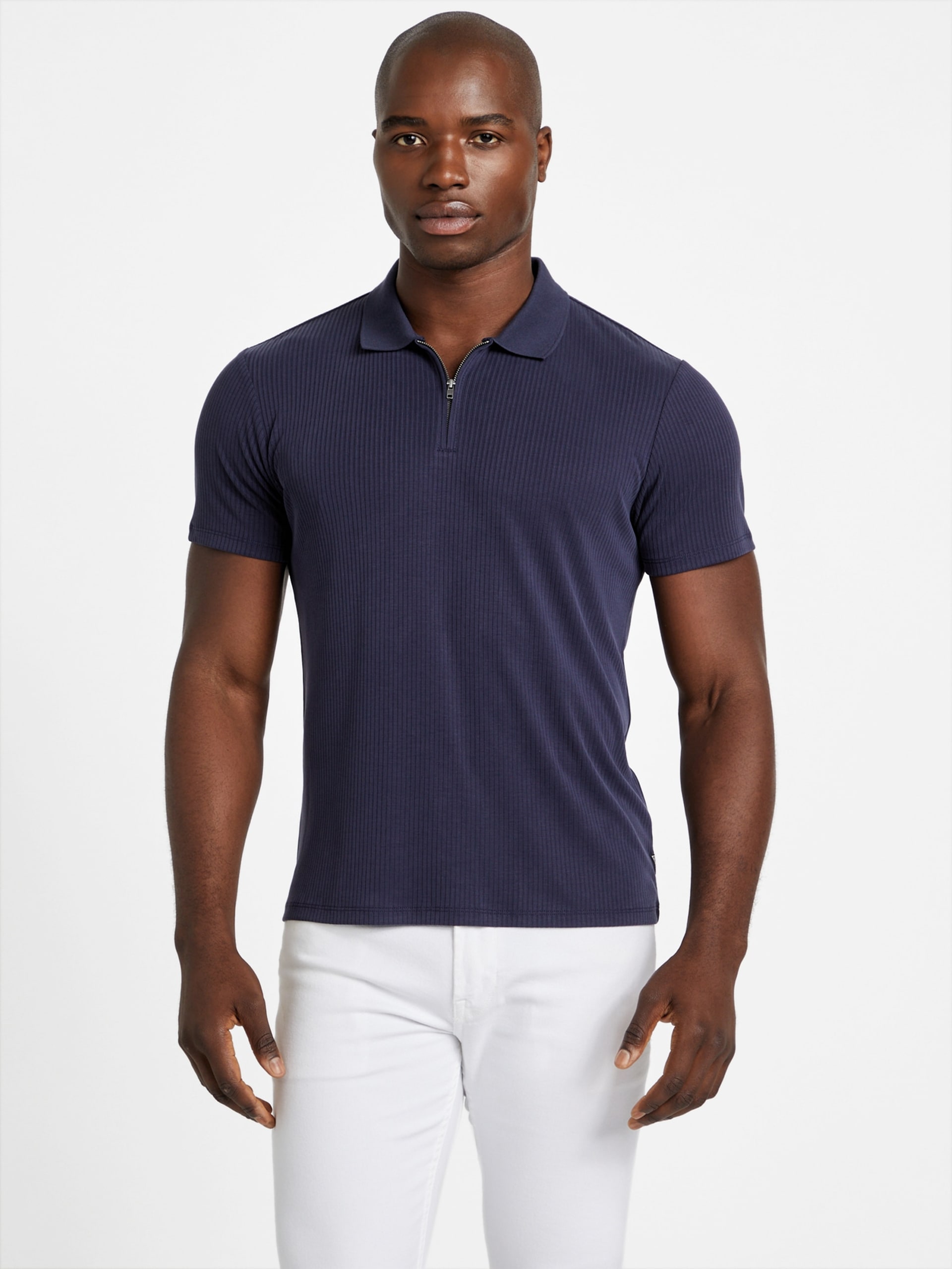 Polo de malha canelada Union
