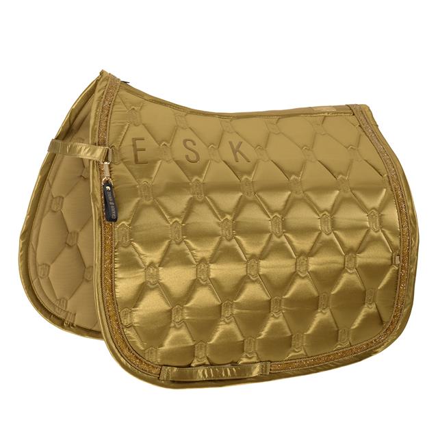 Zadeldek Eskadron Heritage Satin Jewel Dressuur Donkergeel