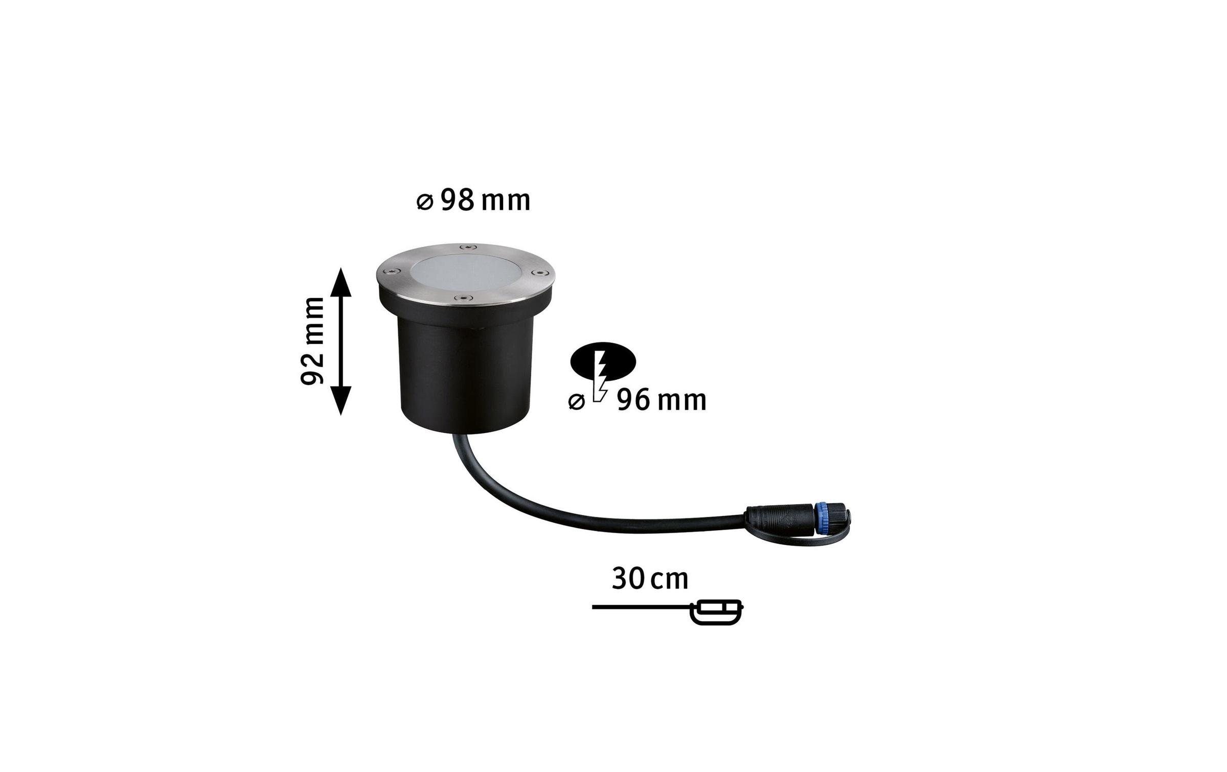 Paulmann Gartenleuchte »Plug & Shine Floor« Warmweiss
