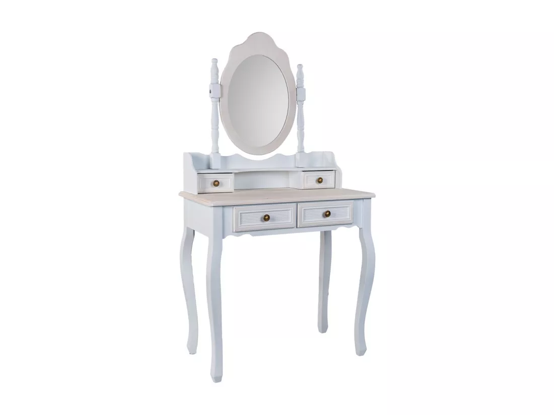 Coiffeuse en bois blanc
