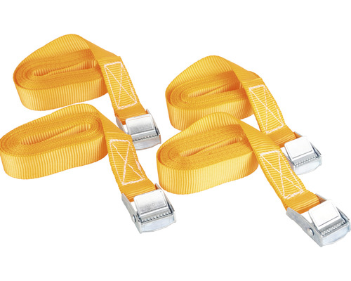 Mamutec spanband met klemgesp, 25 mm, 3 m, 4 stuks