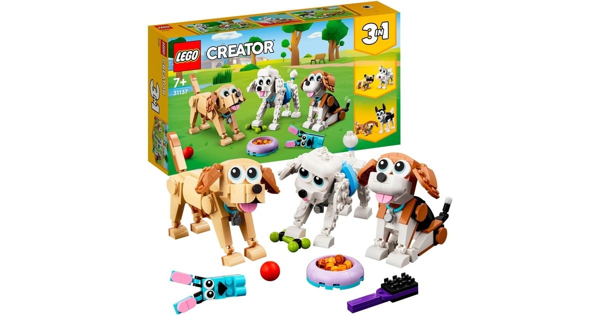 LEGOCreator 3-in-1 - Schattige honden Constructiespeelgoed  (31137)