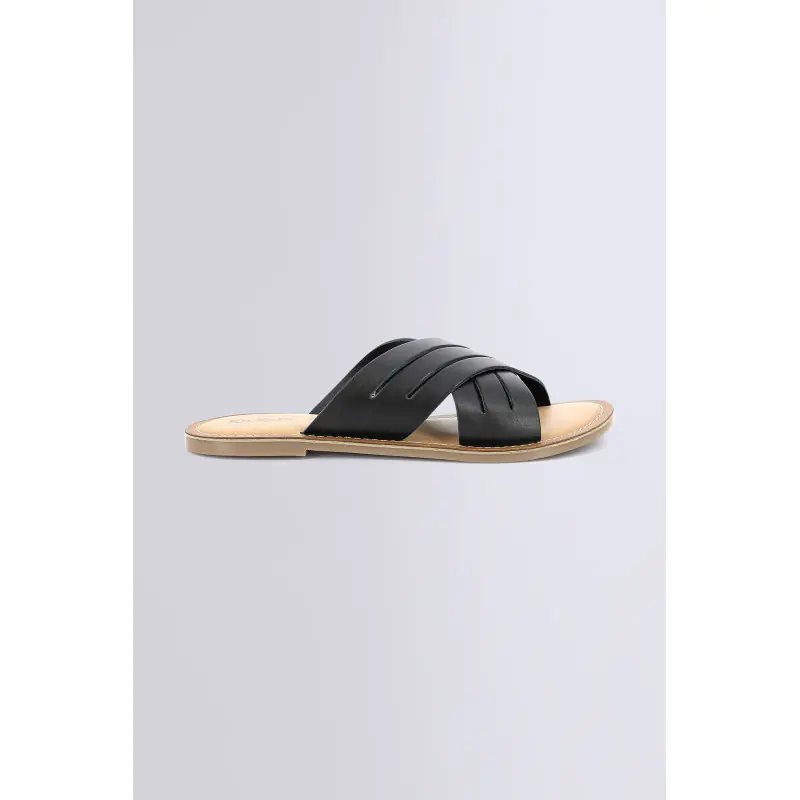 KICK DAY NOIR Mules Cuir Femme