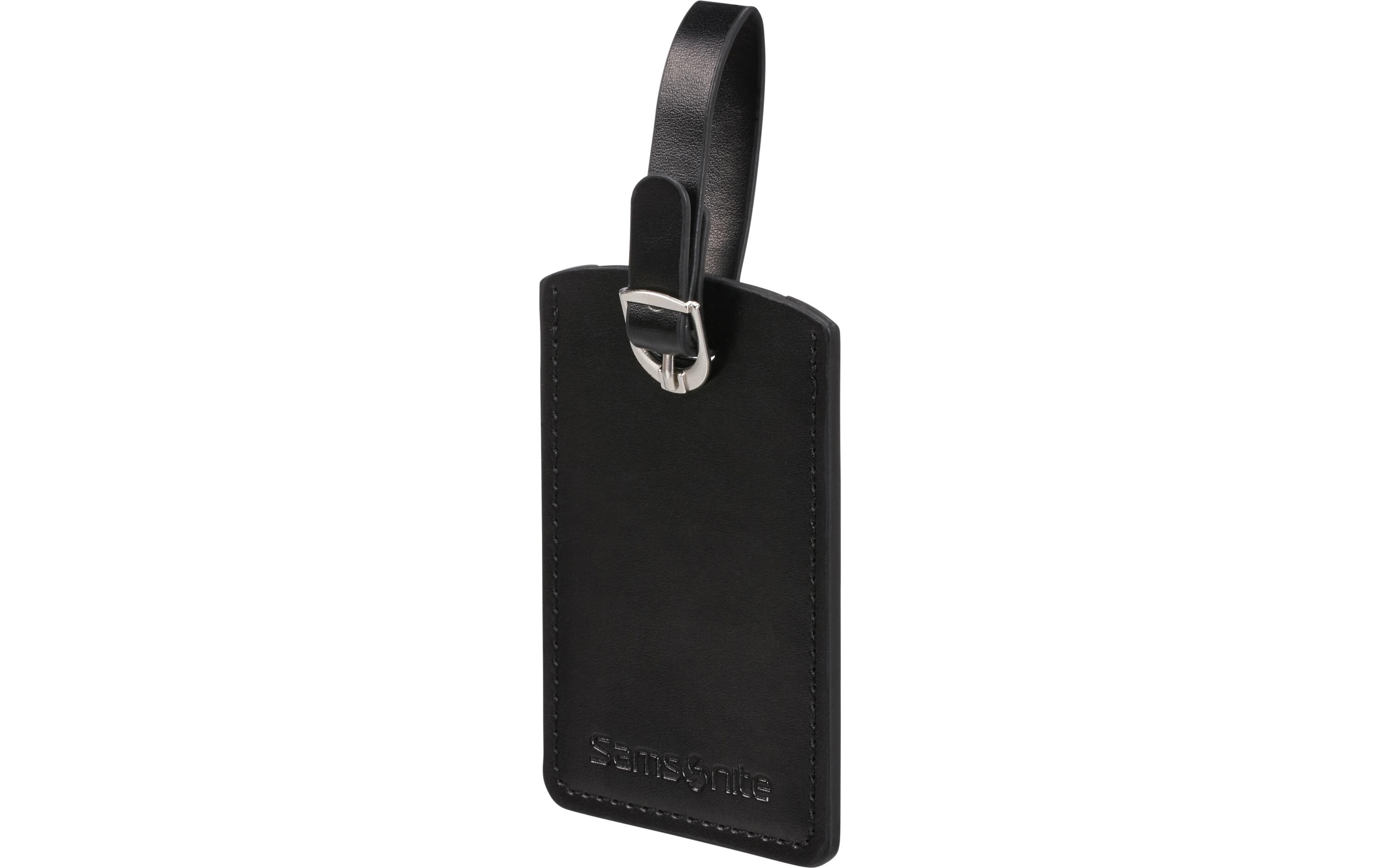 G.T. Rectangle Luggage Tag 2 Stück, SchwarzGepäckanhänger