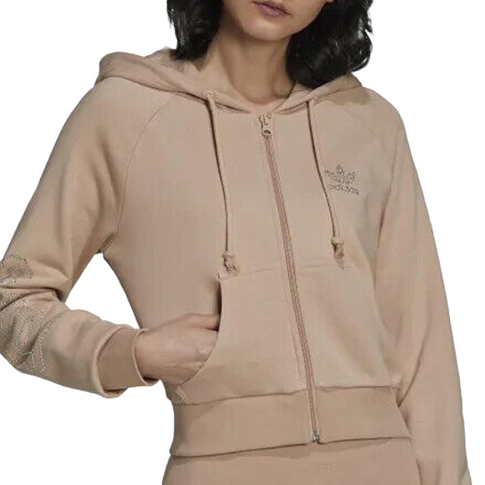 Adidas Veste de survêtement Rose Femme Adidas Cropped Tt