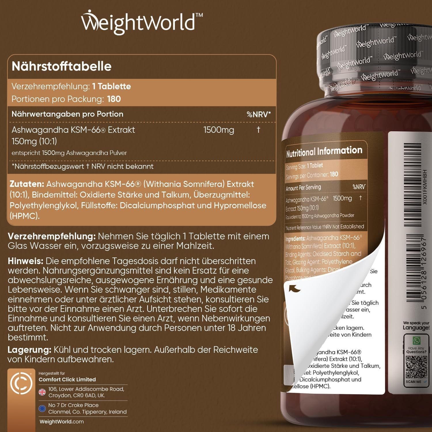 WeightWorld Ashwagandha KSM-66