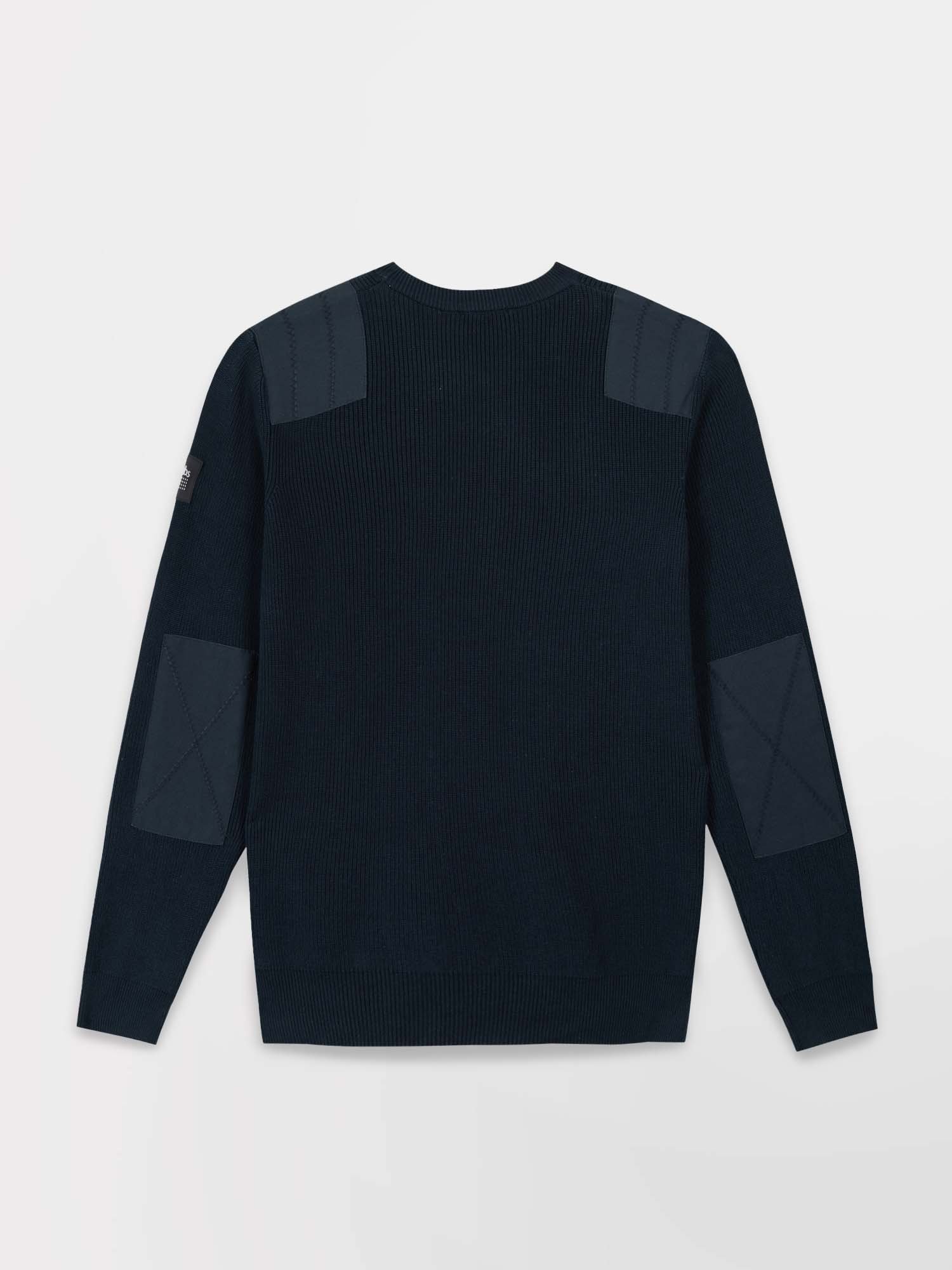 Pull Homme Col Rond Coton Biologique Marine