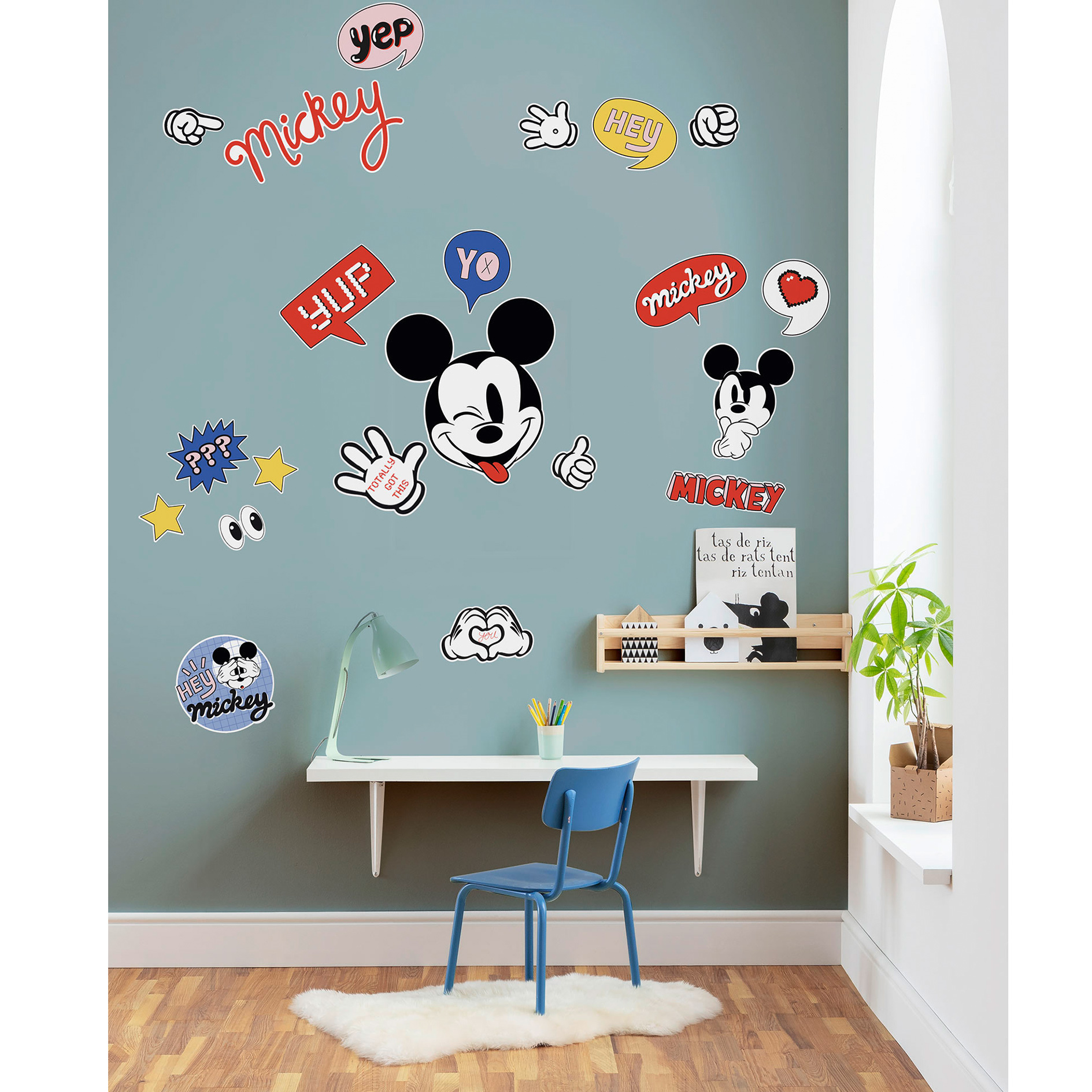 Wandtattoo ITS A MICKEY THING - bunt - 50x70 cm