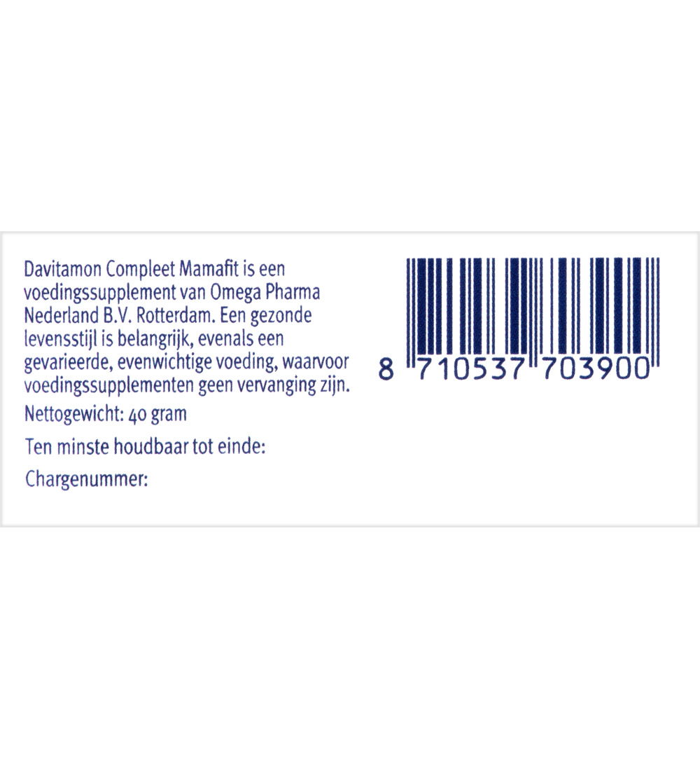 Davitamon Mama fit (60 tabletten)