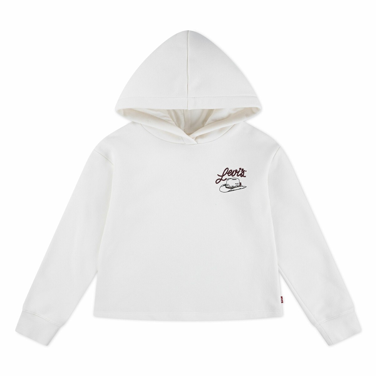 LEVI'S KIDS<br>Suéter de fleece escovado, com logo no peito