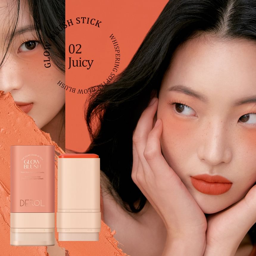 DEROL - Whispering Softly Glow Blush Stick - 3 kleuren