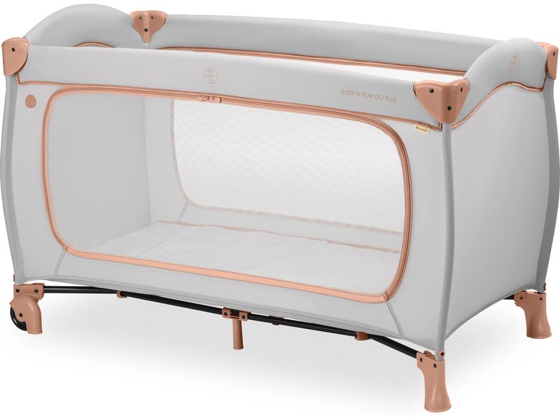 Hauck Reisebett Sleep N Play Go Plus Dusty-cork Reisebett und Laufstall auf Rollen