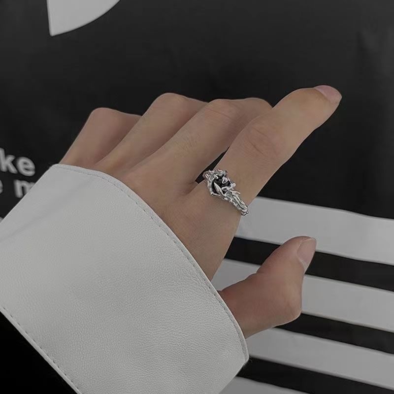 Lilafey - Open ring met onregelmatige edelsteen