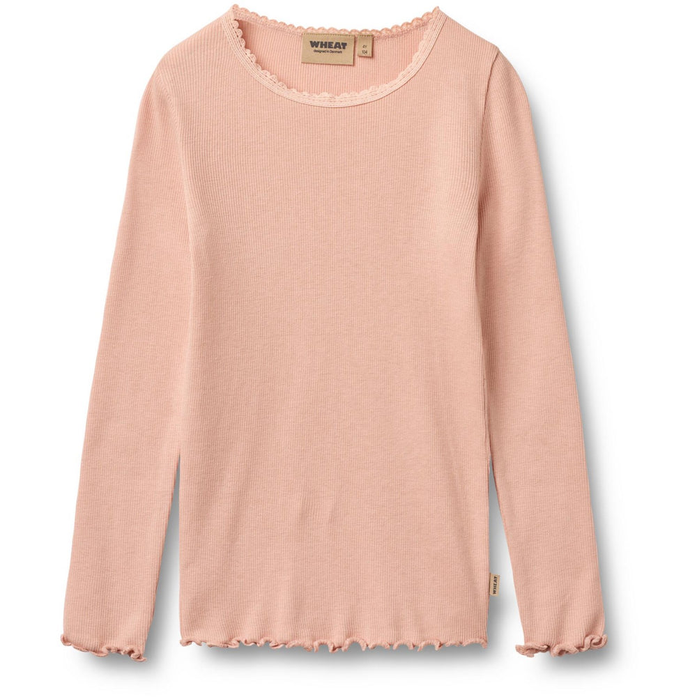 Køb Wheat Rose Cloud Rib Bluse L/S Reese