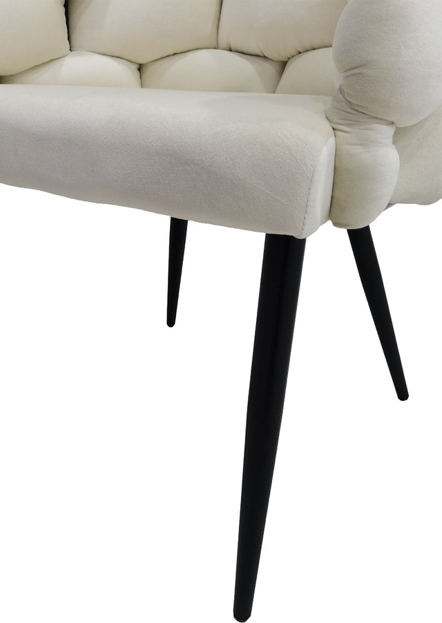 Kayoom Polsterstuhl »Stuhl Grace 125 2er-Set, Gestell aus Eisen, bequem gepolstert« (Set) 2 Stk.Graziöses Design, absolutes Eye-Catcher, geflochtener Rücken
