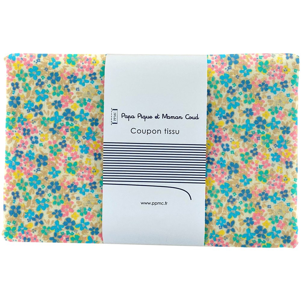 Coupon Tissu 1 M Pâquerette Vintage