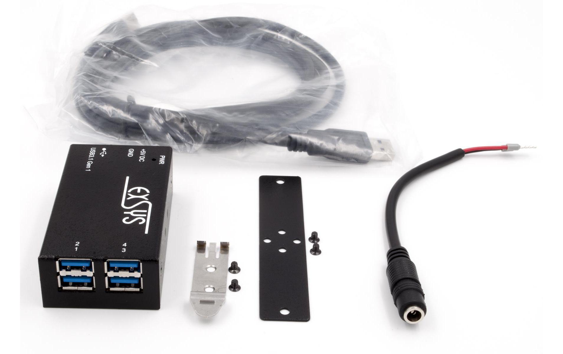 USB-Hub EX-1180HMSKompakter 4-Port-USB-Hub mit ESD-Schutz