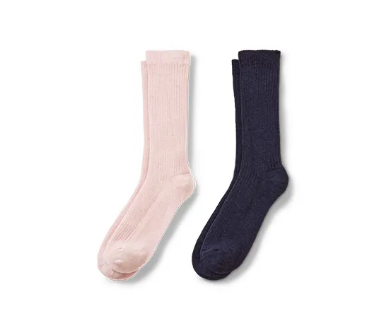 2 Paar Ripp-Socken