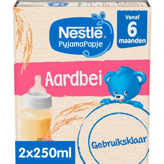 Nestlé Baby PyjamaPapje Aardbei 6+ 500 ml