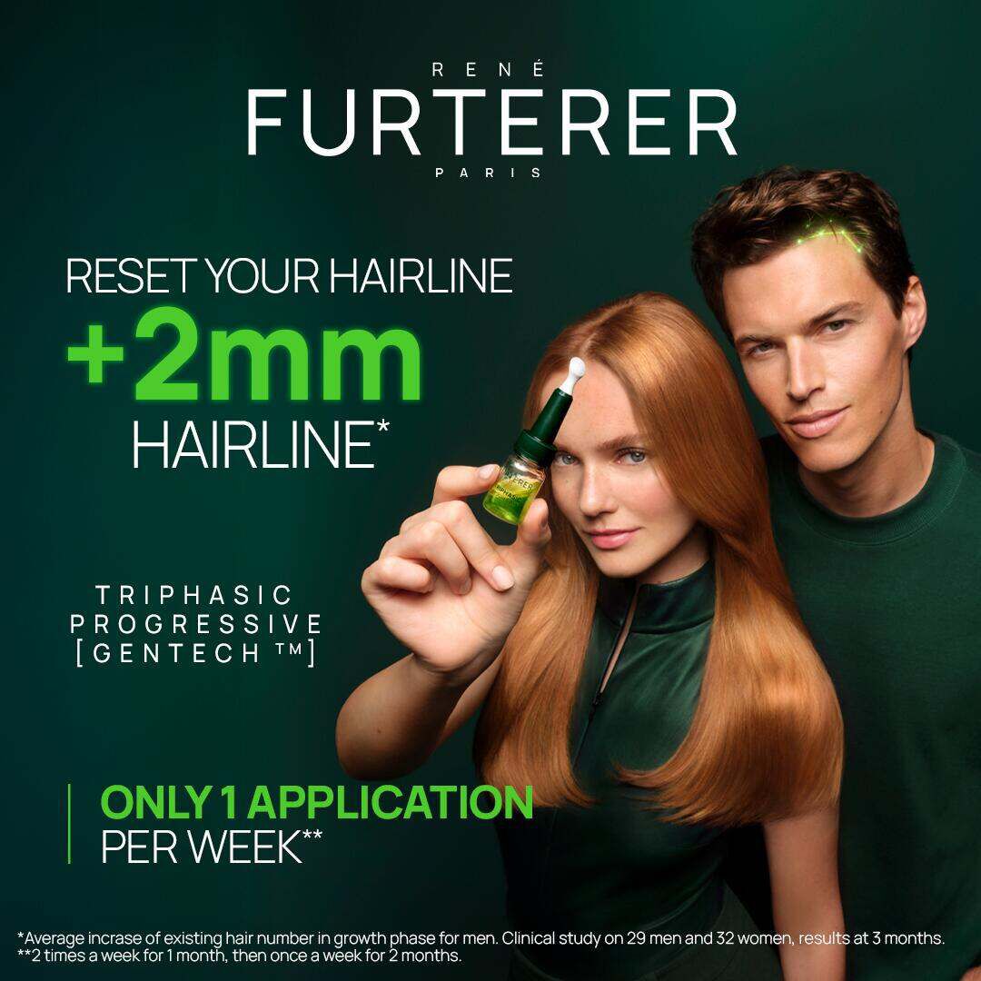 RENE FURTERER  Triphasic Ampolas Queda Progressiva 8 doses - 8un