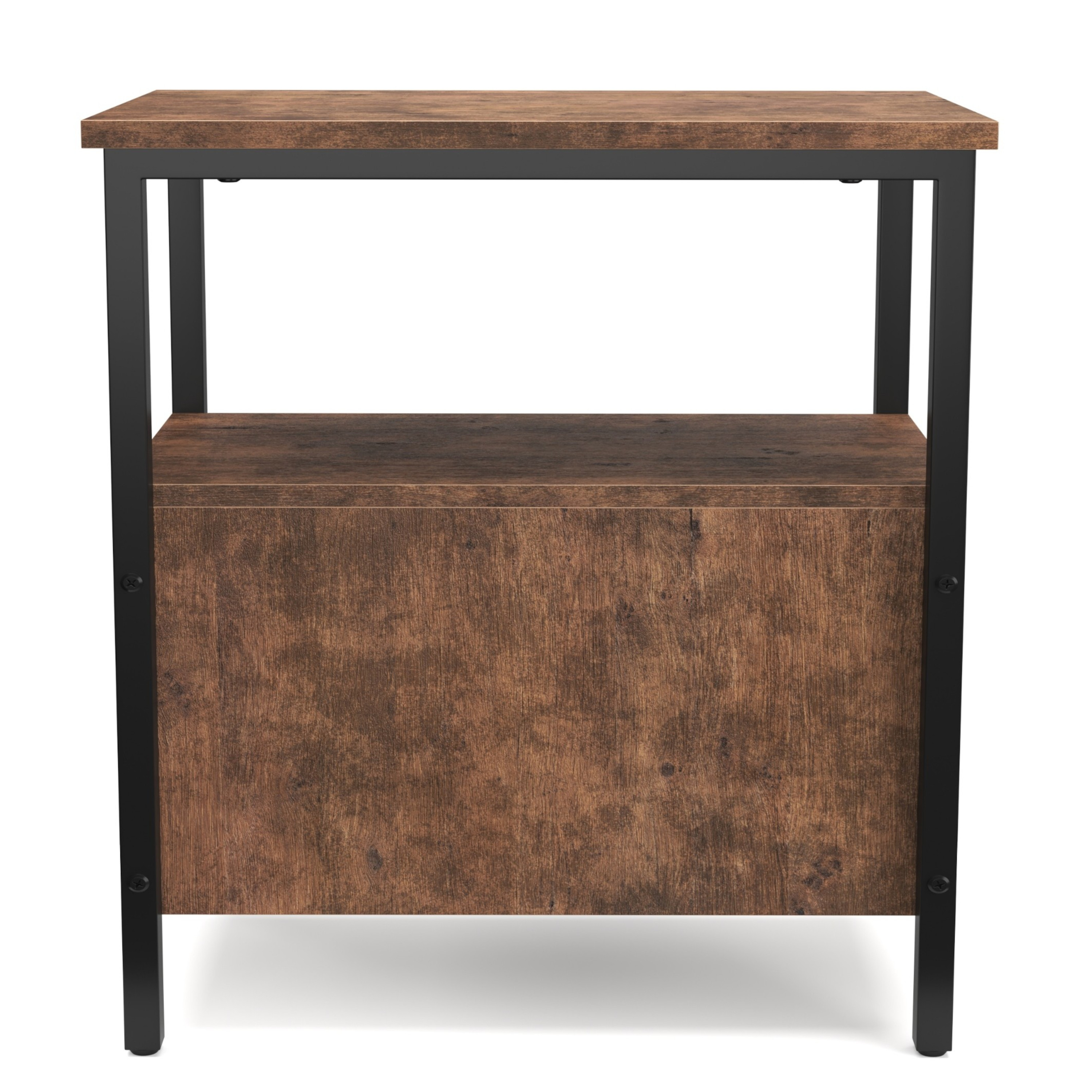 Nachttisch Vintage BONITA 30 x 61 cm mit 2 Schubladen