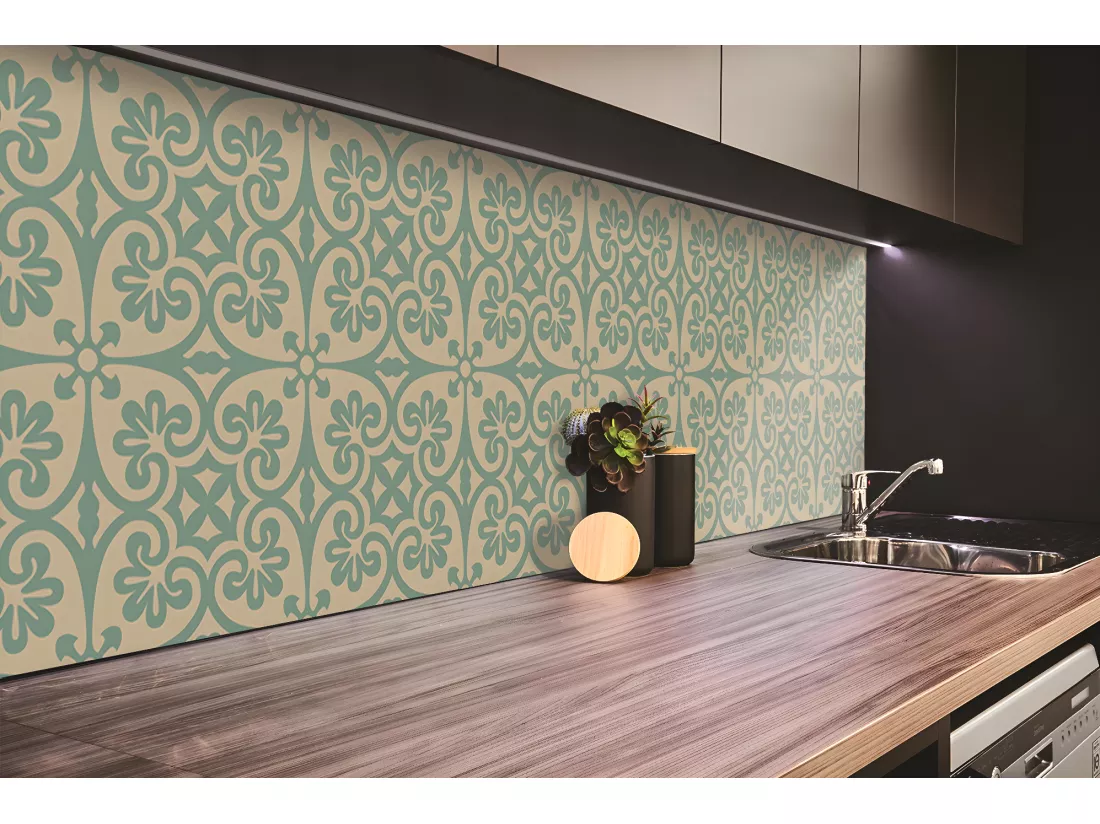 Panneaux muraux en vinyle, Planches en vinyle adhésives - 100x50 cm - Ambiance orientale