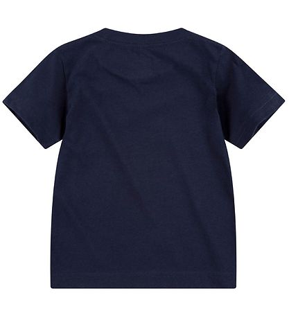 Nike T-Shirt - Swoosh - Obsidian/Universitätsrot