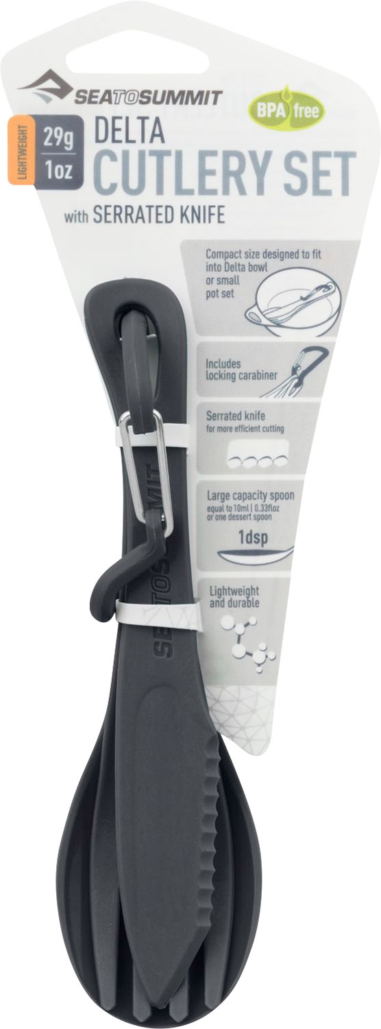 Sea to Summit Delta Cutlery Set Campingbesteck 3-tlg. grau