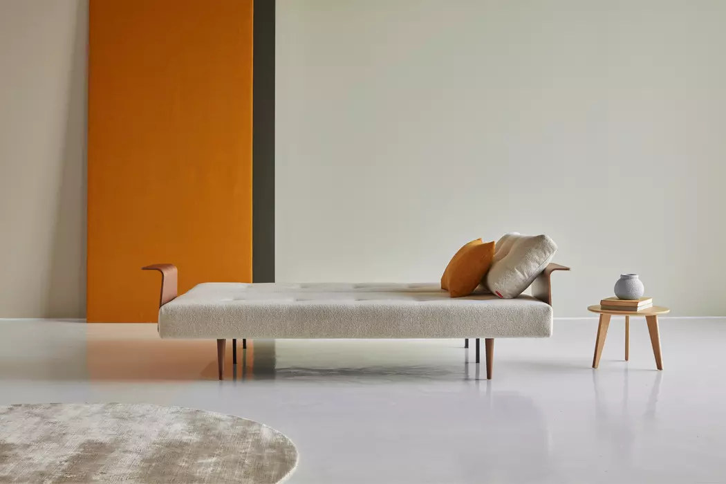 Schlafsofa mit Armlehnen Recast Plus dunkel