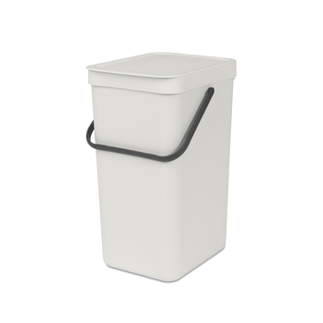Brabantia prullenbak Sort&Go 16 L lichtgrijs