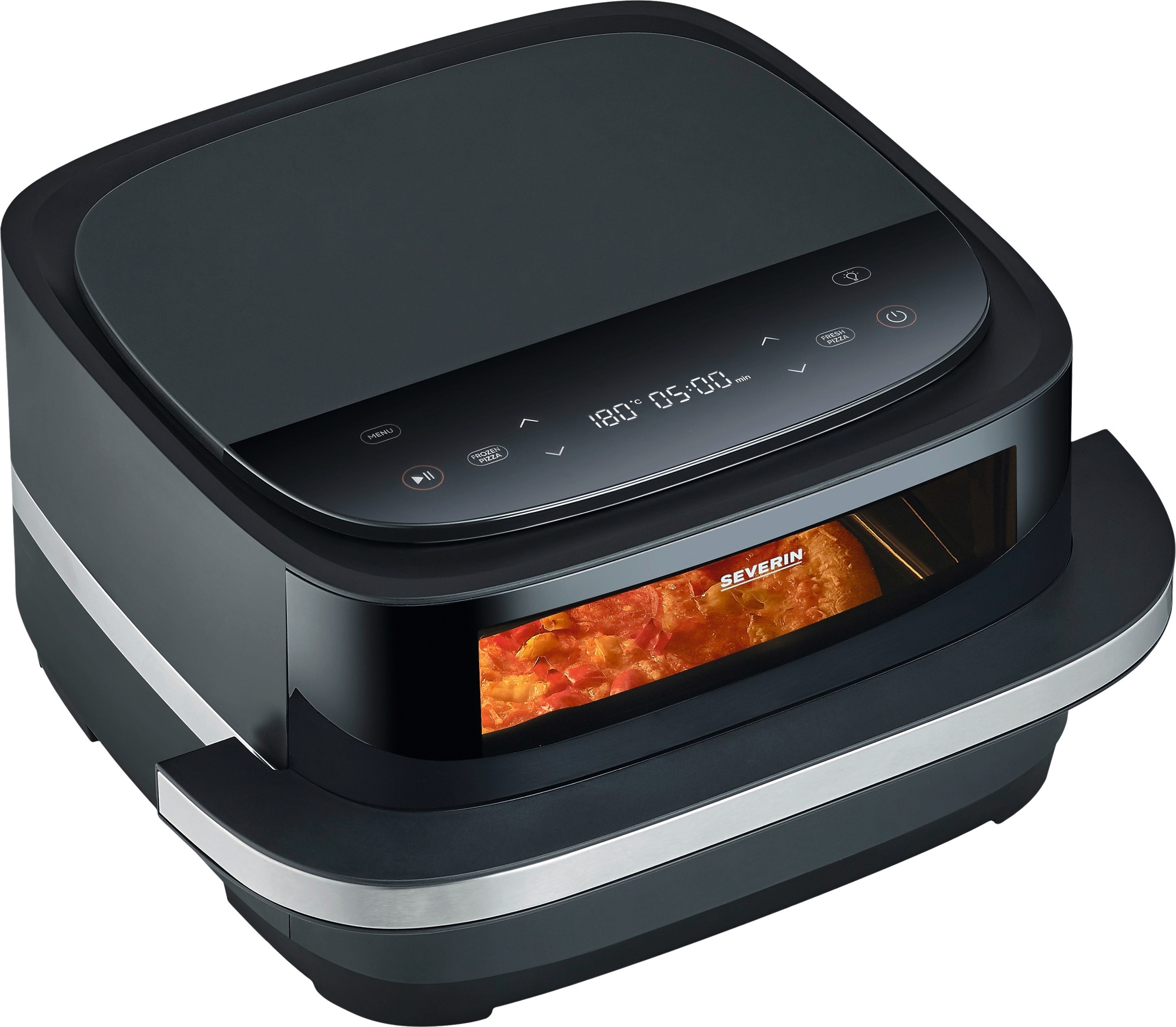 Severin FR 2464 Pizza-Heißluftfritteuse 2100 W Schwarz