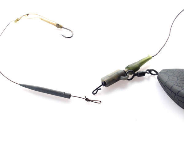 Bas de ligne avec Clip Plomb PB Products Ready2Go Silk Ray Hit & Run Leadclip Leader 90cm (3 pcs)