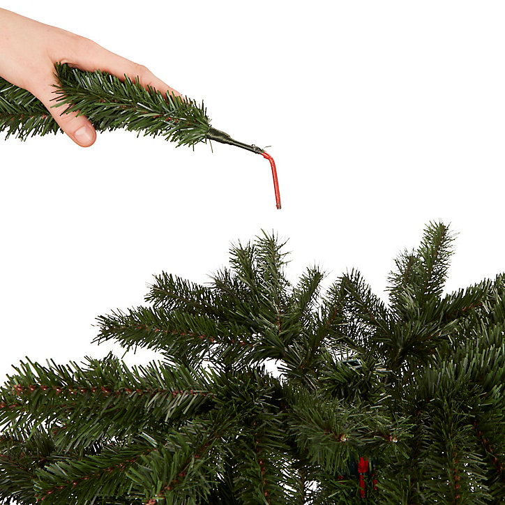Sapin artificiel coloris vert H.228 cm support inclus