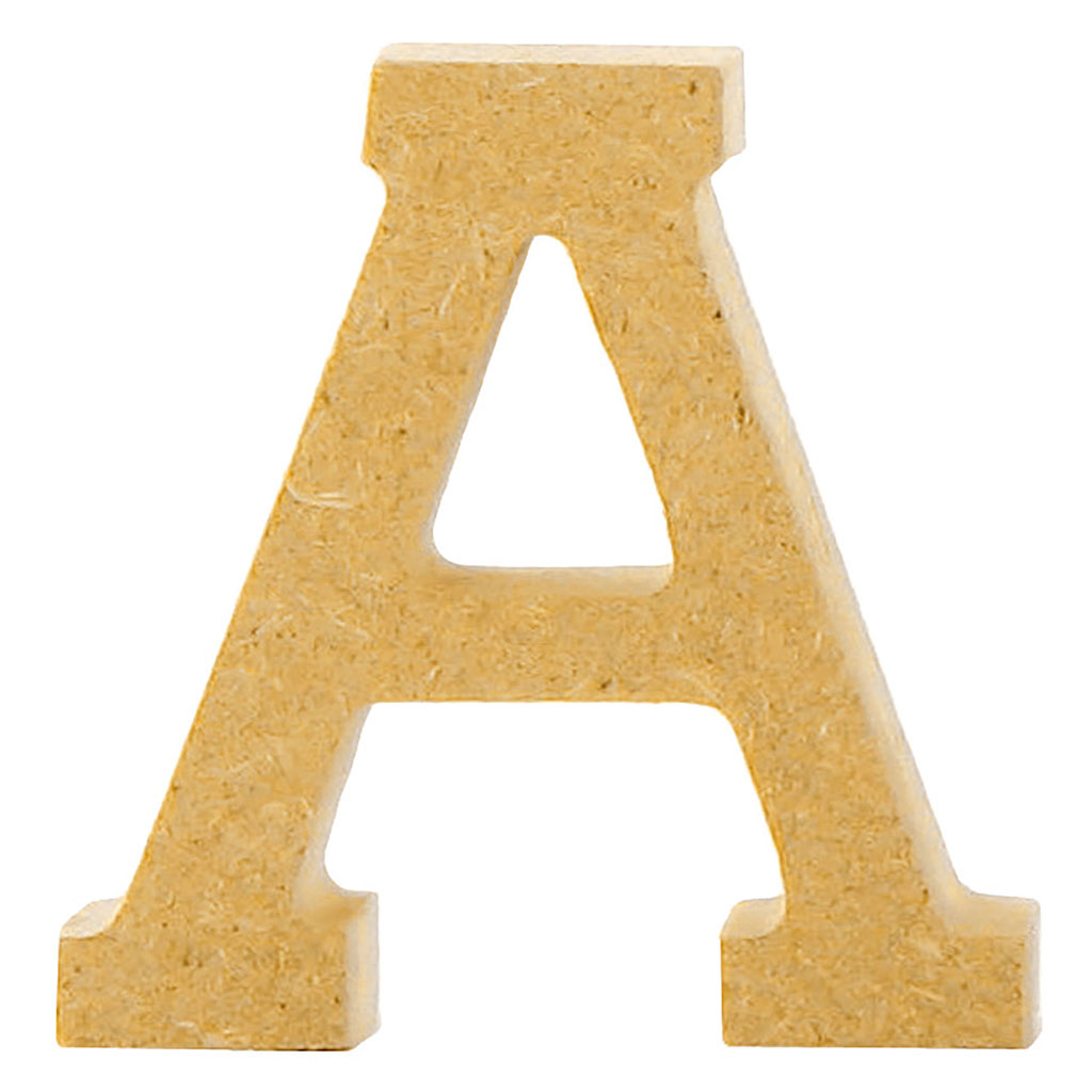 Lettre A en bois H 5cm