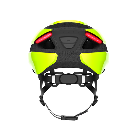 ULTRA MIPS Velohelm mit Front- und Rücklicht  lime  54-61CM