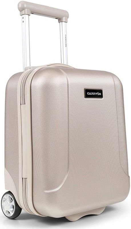 CarryOn - Skyhopper Underseat - Harde Trolley Koffer - Champagne - 40 x 30 x 20 cm - 19 Liter