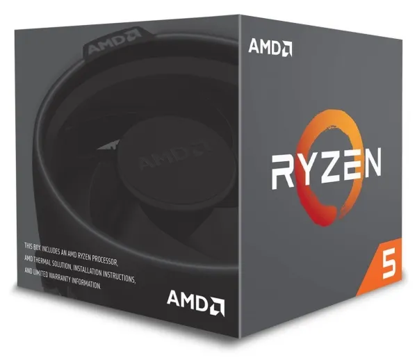 AMD Ryzen™ 5 2600 - 3.6 GHz - 6 kerner - 12 tråde - 16 MB cache - Socket AM4 - PIB/WOF