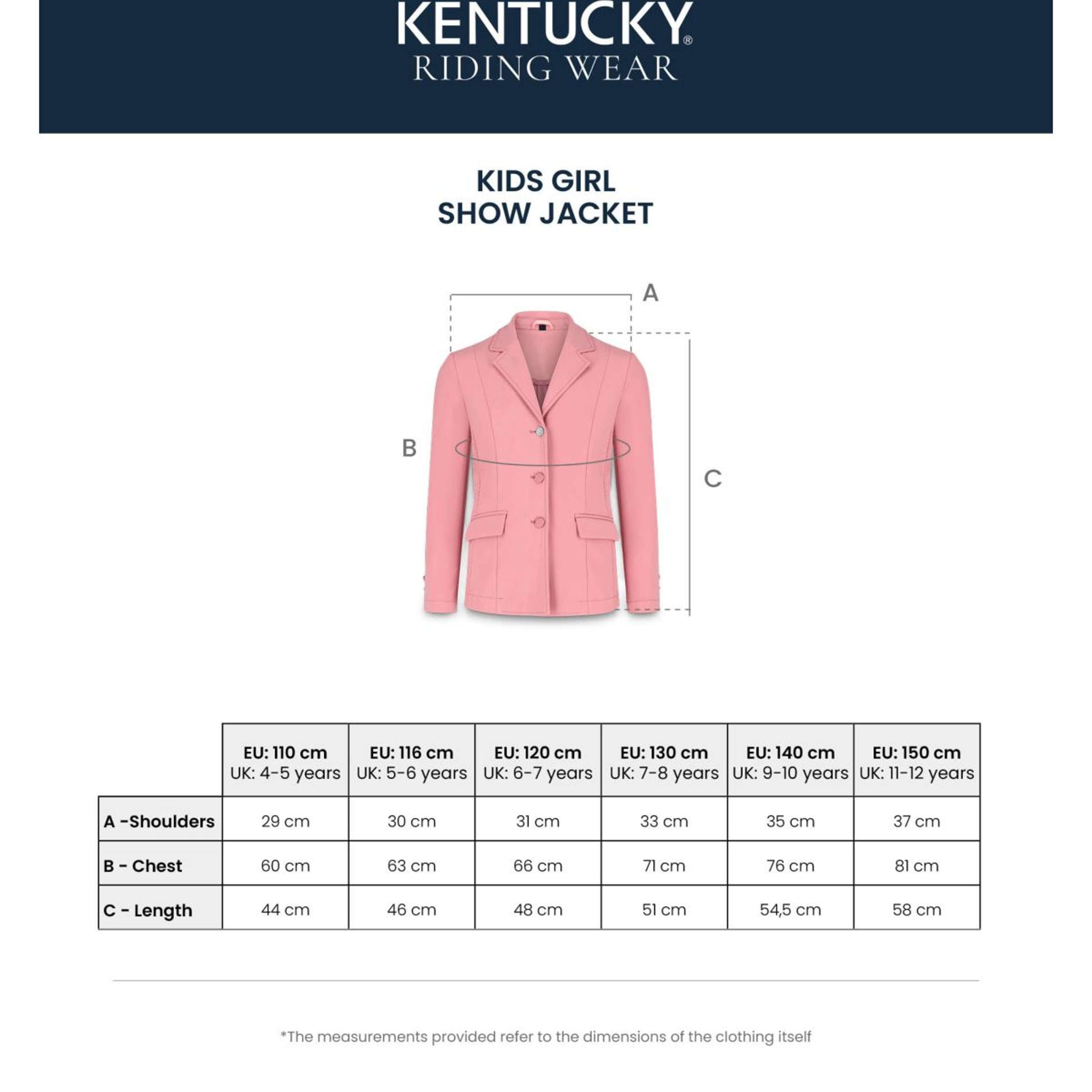 Kentucky Wedstrijdjasje Sammy Girls Old Rose