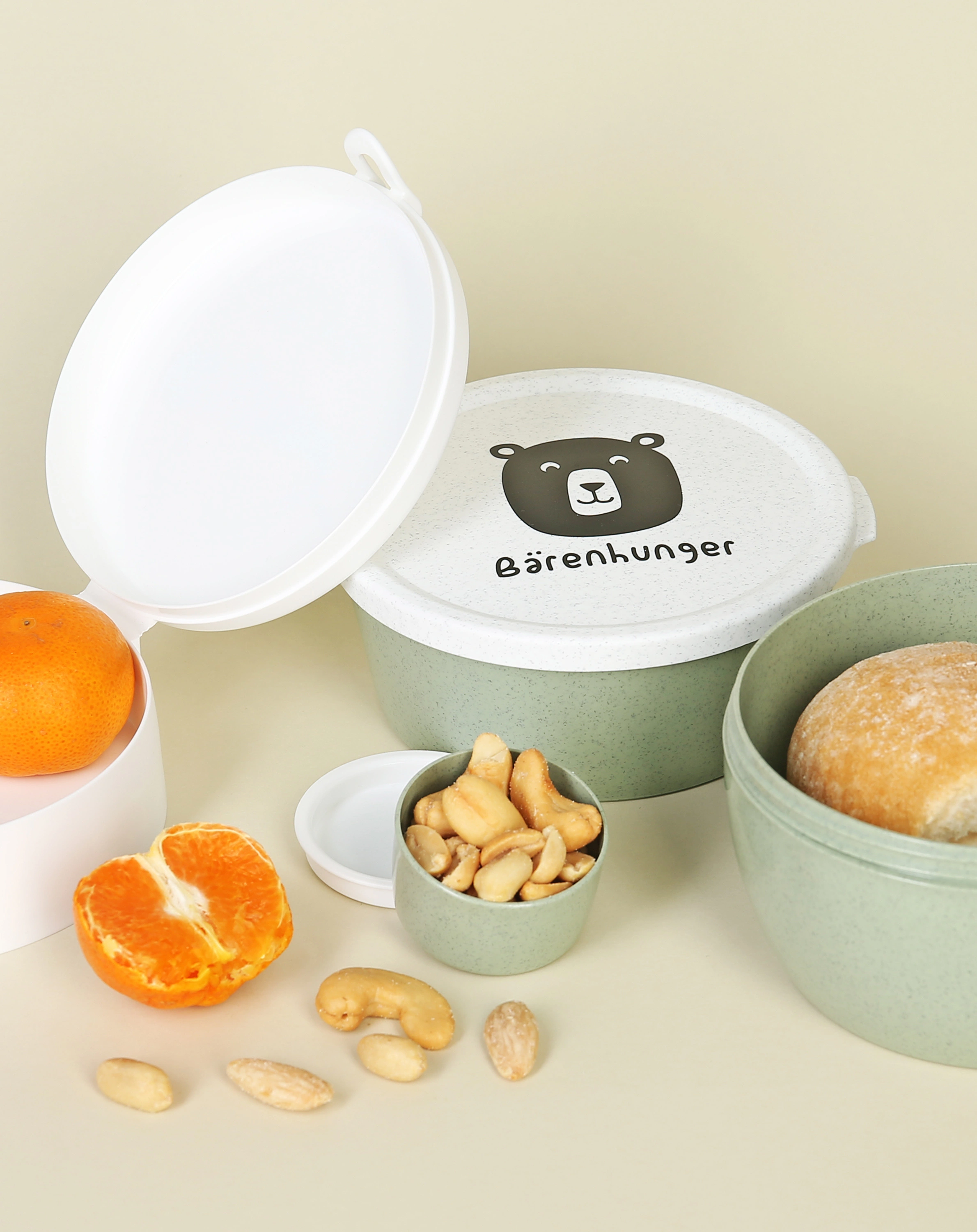 Müslischale BÄRENHUNGER 2-teilig in organic green/weiss