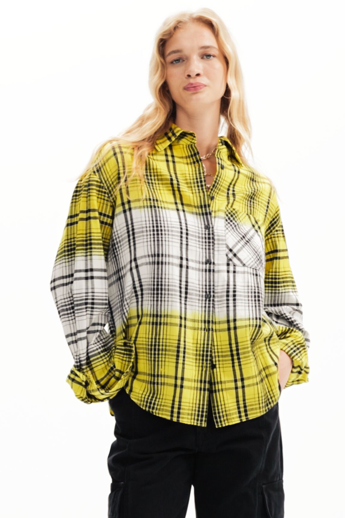 Chemise carreaux dégradé