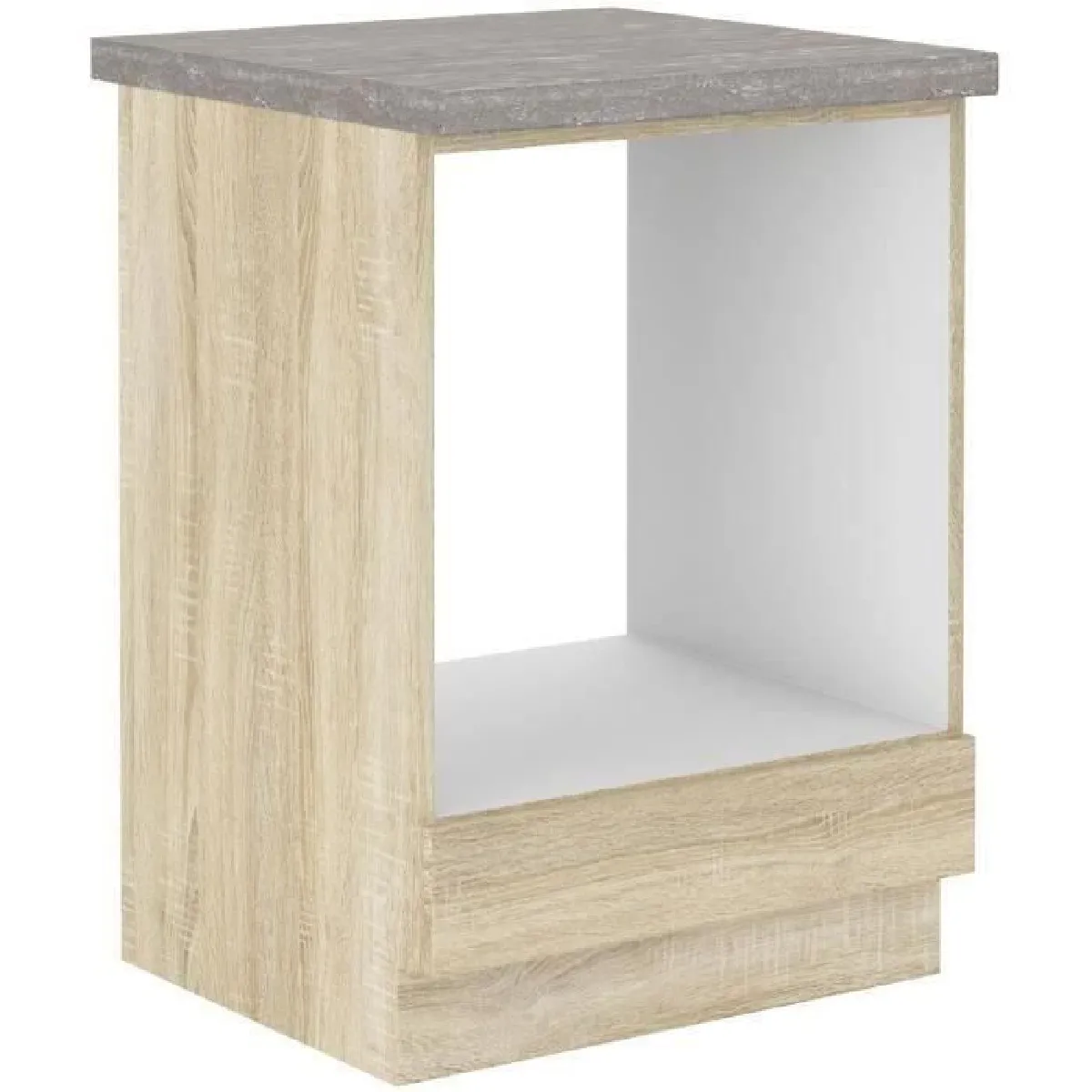 TBS Meuble Bas Four Encastrable - Chêne Sonoma