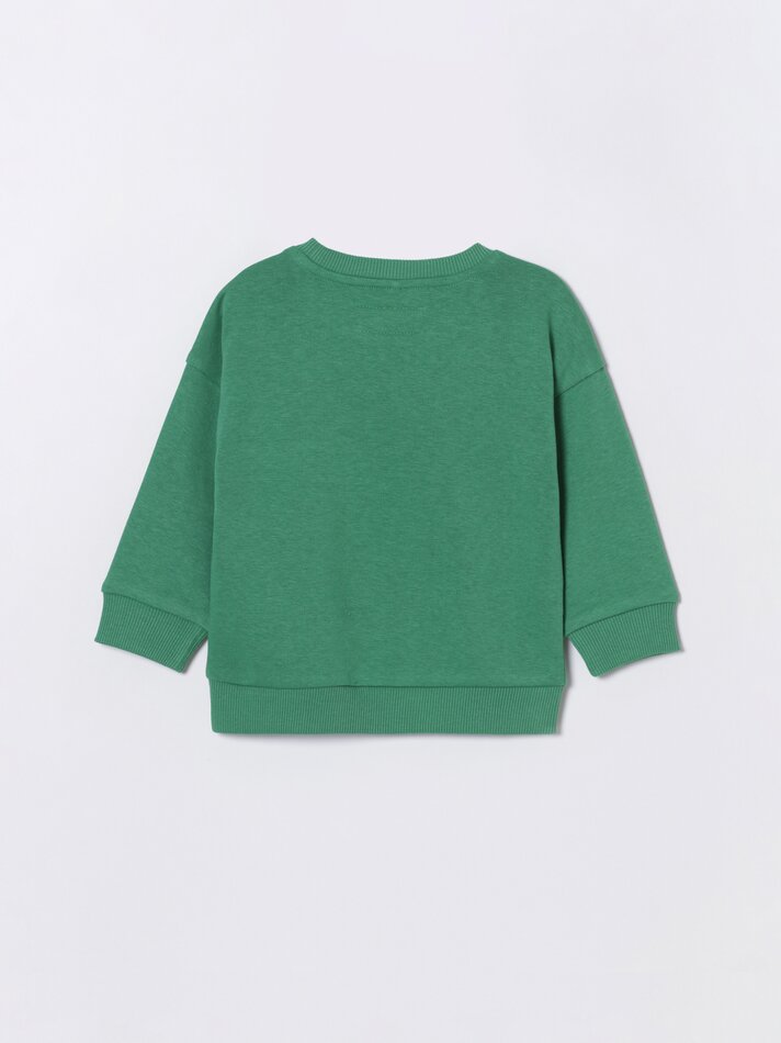 Conjunto com 2 moletons combinando - Verde Grama