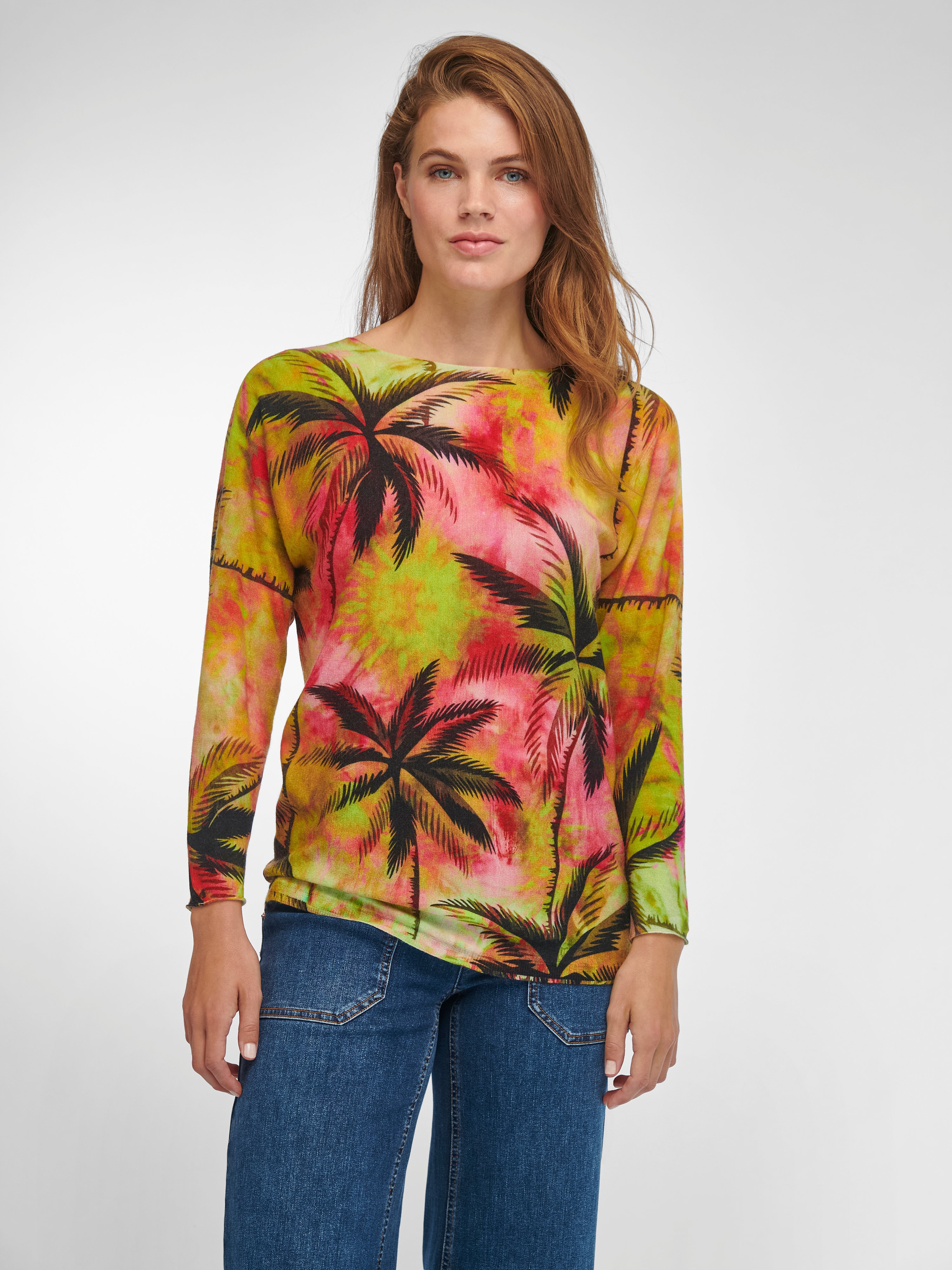 Pullover mit U-Boot-Ausschnitt
