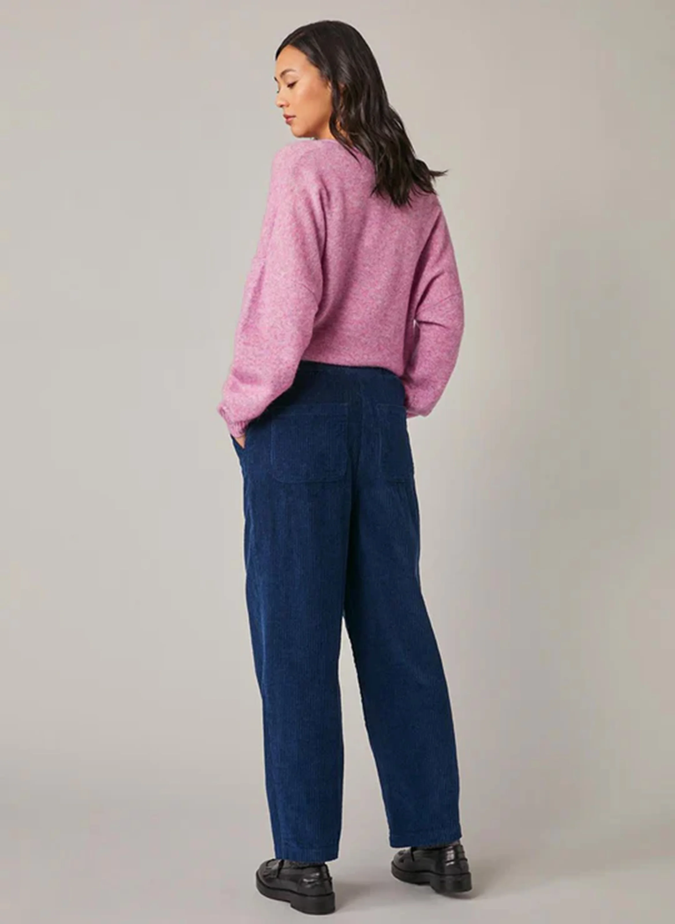 FRANCK - Pantalon droit en coton| Bleu
