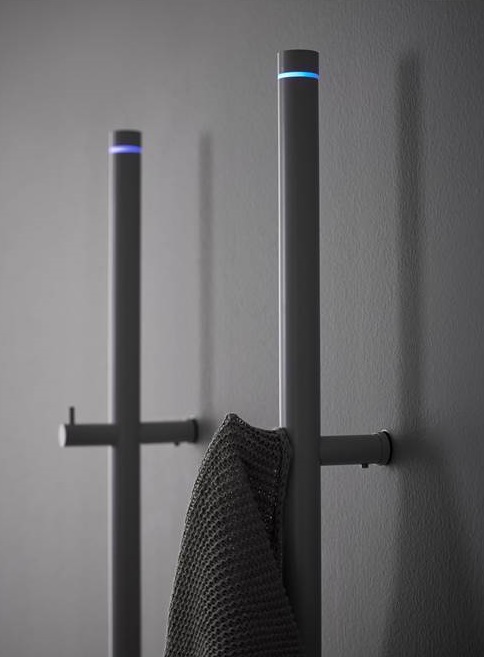 Instamat Jay elektrische handdoekradiator 175cm zwart mat 29W