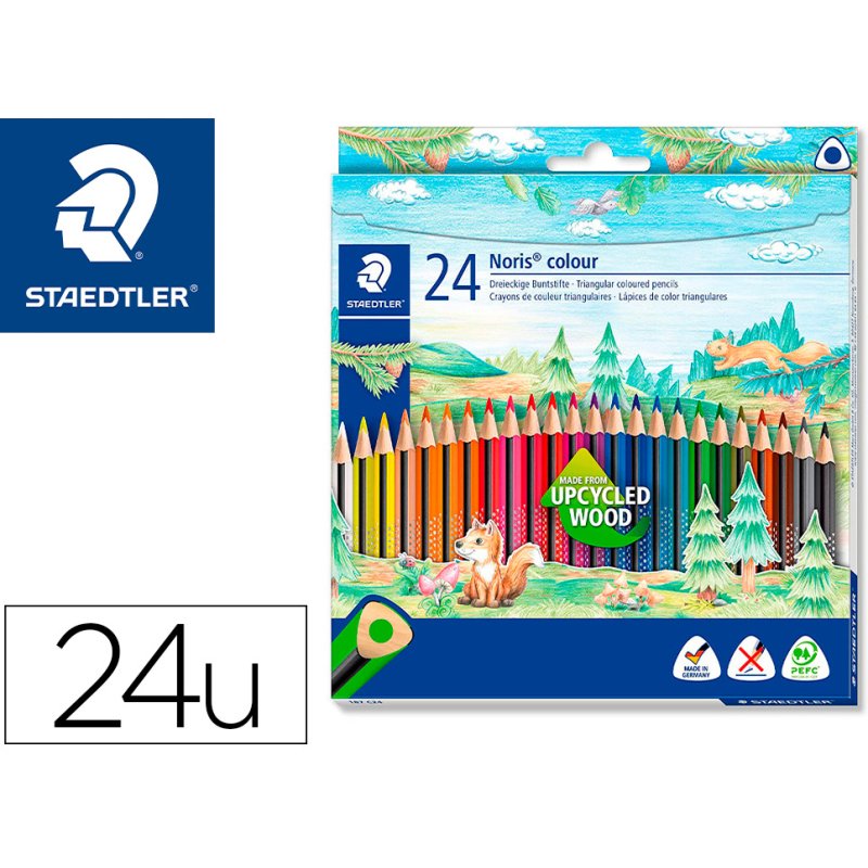 Crayon de couleur Noris colour - Etui carton de 24